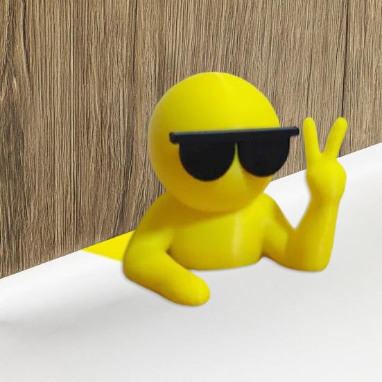 Sunglasses Man Decorative Door Stopper Wedge 3D Printed Anti-slip Windproof No Drilling Anti-collision Carpet Tile Concrete Wooden Floor Doorstop