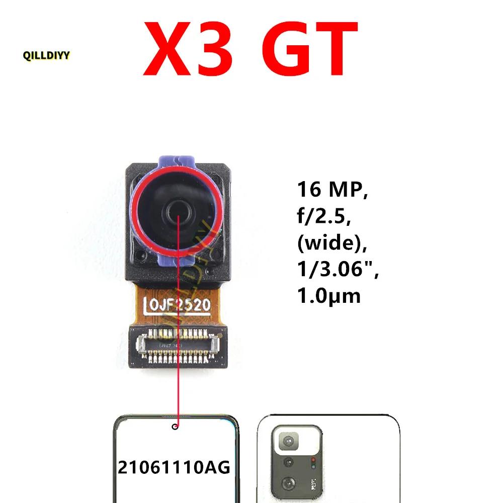 Rear Front Camera For Xiaomi Poco X3 Pro GT NFC Facing Frontal View Selfie Backside Flex Small Back Camera Module Parts