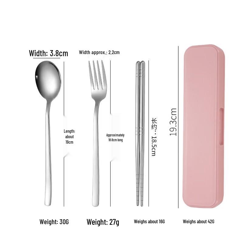 Portable 304 Stainless Steel Cutlery Set