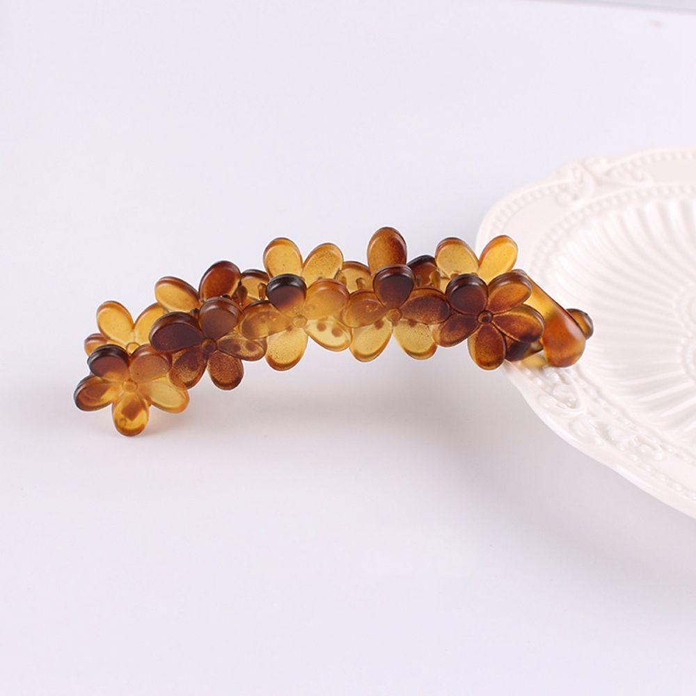 Sweet Shower Women Fashion Accessories Hair Claw Flower Banana Clips Acrylic Vintage Hair Clips