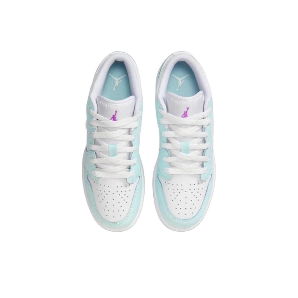 Jordan GS Air Jordan 1 Low SE Glacier Blue Multi-Color White HJ3481-491