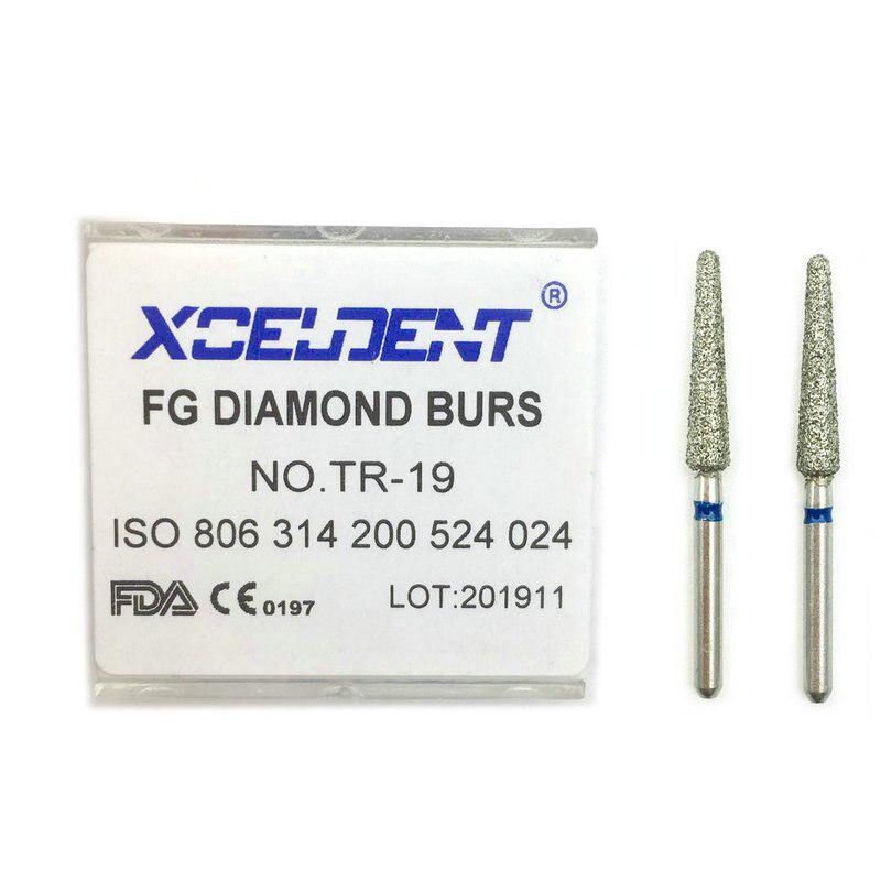 1 Box Dental Diamond Bur Drills for High Speed Handpiecess Dentist Teeh Whitening Polisher Dentistry Material TR-19
