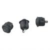 10PCS New 23mm Diameter 12V Lip Small Round Rocker Switch Black 2 Pin ON-OFF
