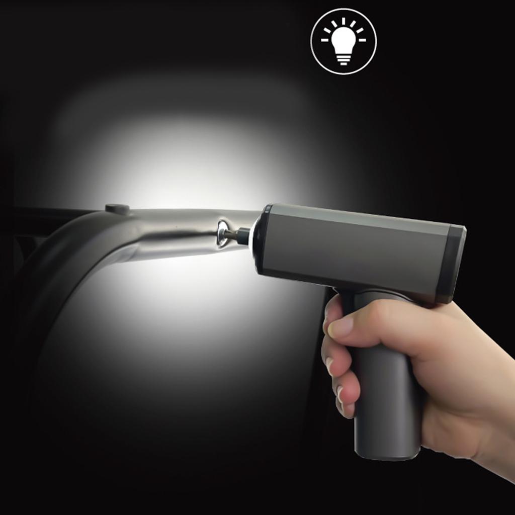 3.6V Electric Cordless Screwdriver Rechargeable Portable Screwdriver with LED Light 12Pcs Bits Storage Bag Screwdriver