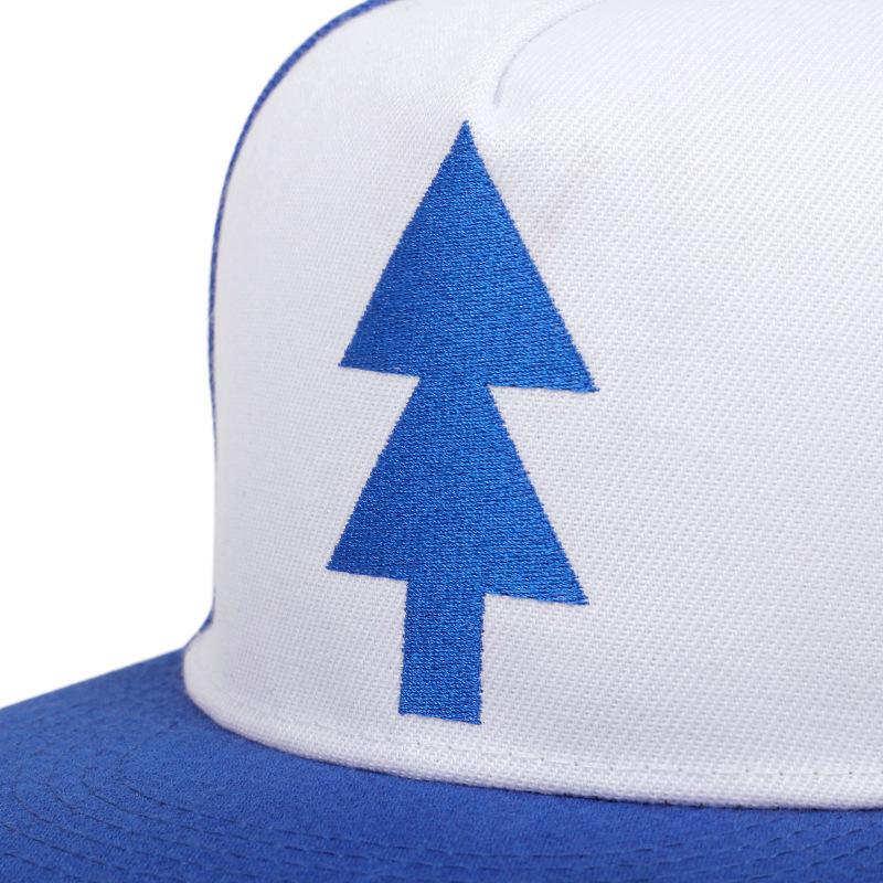 Pines Cartoon Anime Hats Gravity Falls Dipper Baseball Caps Cosplay Hat Canvas Adjustable Boys Pine Cap Accessories Trendy Fashionable
