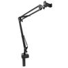 Overhead Video Stand Phone Holder Articulating Arm Phone Mount Supports Smartphones Up To 6.8
