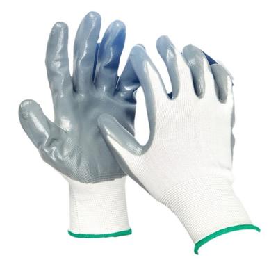 Guantes de trabajo seguros con revestimiento de PU adecuados para guantes con revestimiento liso para trabajos generales