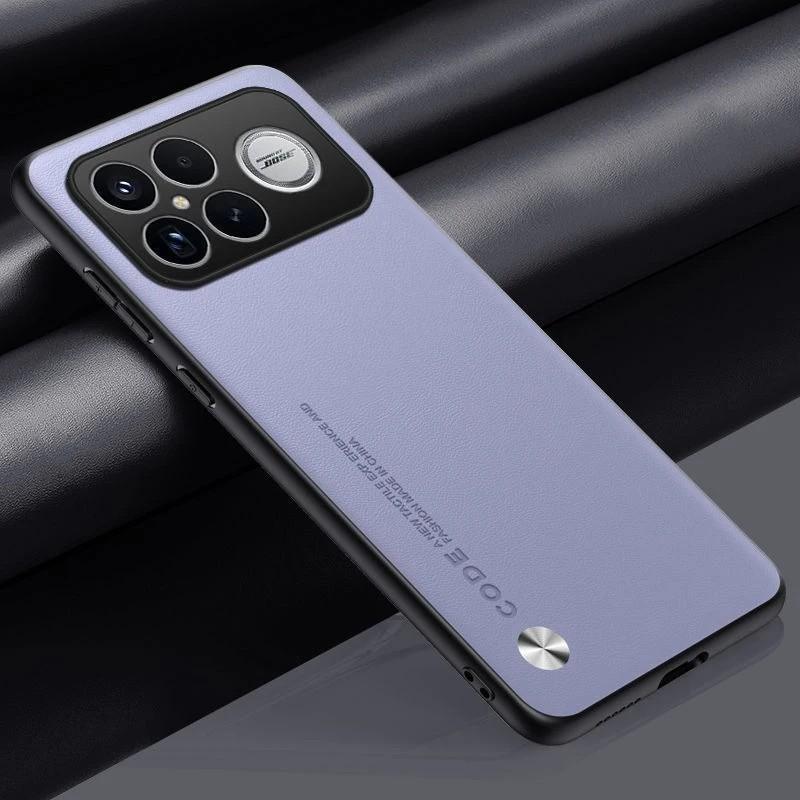 Premium Business Leather Phone Case for Xiaomi POCO F8 Pro F8 Ultra Camera Protect Shockproof Cover Funda