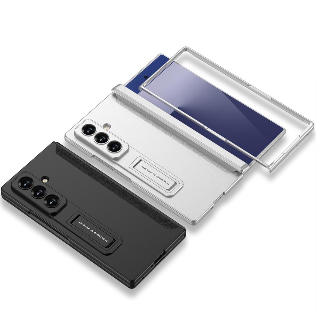 Magnetic Hinge All-included Case for Samsung Galaxy Z Fold 7 6 Ultra-thin Shockproof Stand Matte Cover for Samsung Z Fold7 Case