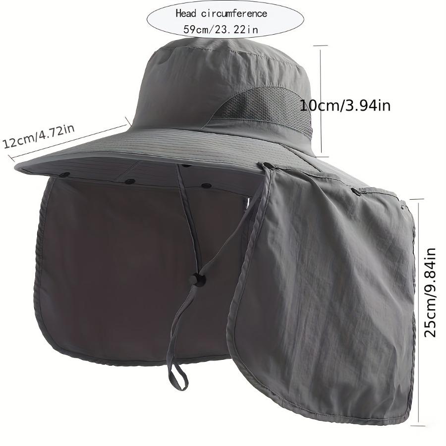 Summer Men's Outdoor Sun Hat Shawl Fishing Hat UV Mountaineering Hat Waterproof Sun Hat Fisherman's Hat