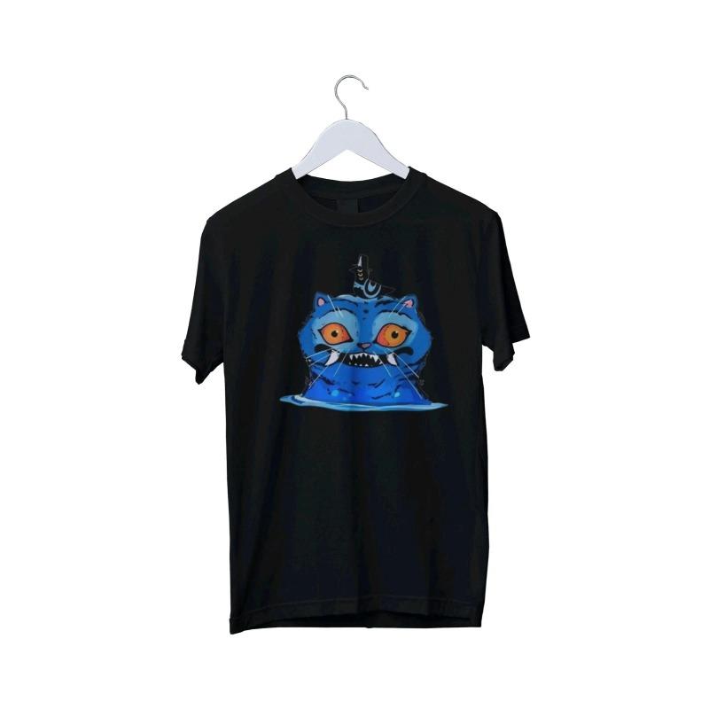 T-Shirts Women’s Neck Casual Short Sleeve Women's Top Fashion Clothing Cartoon Tiger Print T-Shirt Crew Neck Casual
