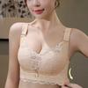 Lace Gathering Bra Women's Adjustable Bra Without Underwire Top Support Anti-sagging Breast Retraction Large-sized Underwear