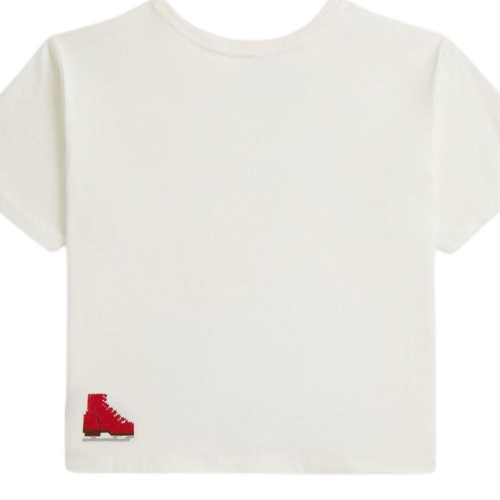 Polo Ralph Lauren Logo Cotton Knit Loose Fit Crew Neck Short Sleeve T-Shirt Kids Tops 313981060-001