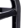 Zapatero de metal negro, 4 niveles, 49,5x18,5x56,5 cm