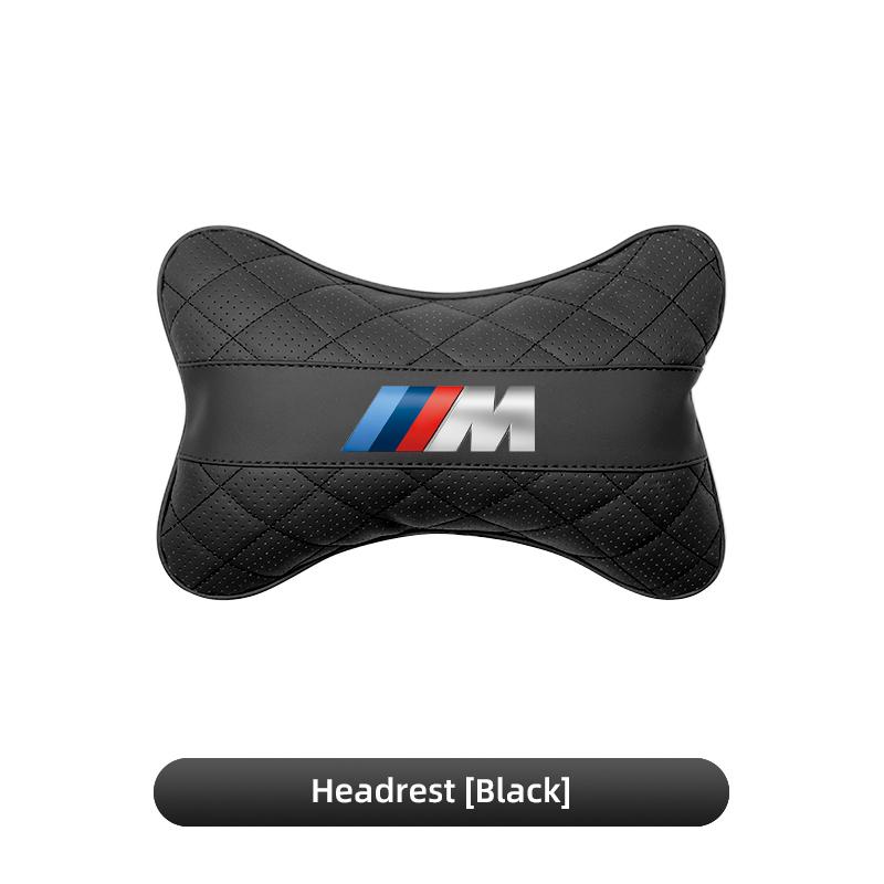 BMW Car Seat Leather Neck Pillow Headrest Car Sticker For BMW M E46 E90 E60 F30 F10 E39 E36 F20 G30 G20 E87 E92 E91 E30 F11 F31 NWHCY1