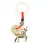 Eco-friendly 2027 Sheep Lucky Keychain Pi Xiu Feng Shui Wealth Key Ring Non-toxic Ornament for Kids Adults