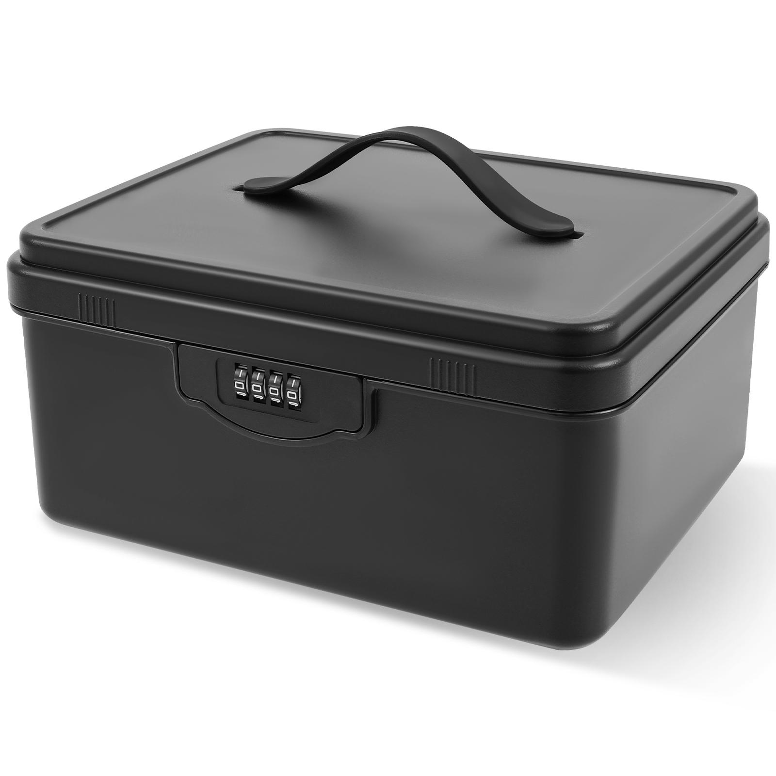 

Digital Password Lock Safe Box Medicine Locking Box Passport Phone Office Document Cash Jewelry Privacy Security Suitcase чорний
