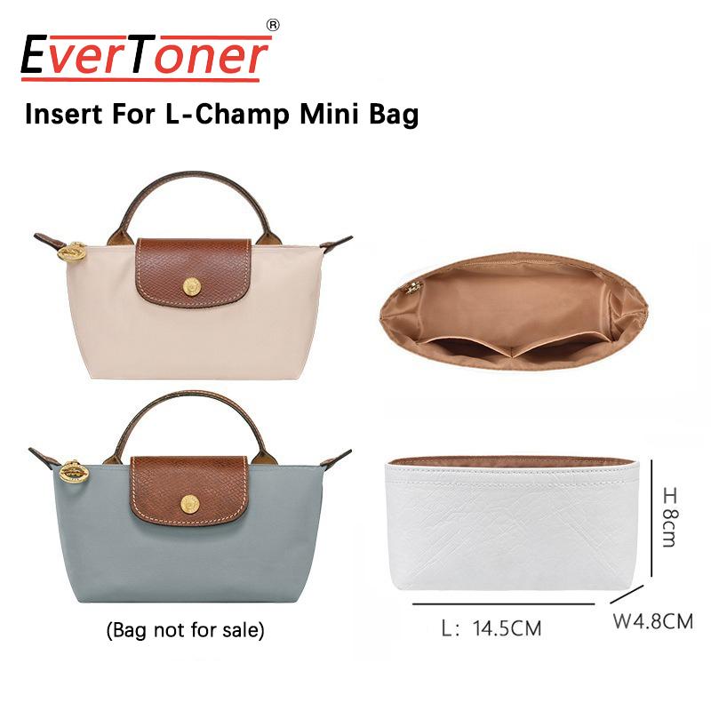 

EverToner Multi-Pocket Organizer For L-Champ Epure Mini Bag Storage The Liner Bag DuPont paper Purse Insert Handbag Liner Bag