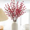 Artificial Plant Holly Little Red Fruit New Year Christmas Home Room Centre Arrangements Wedding Decor Flower Shooting Placement
