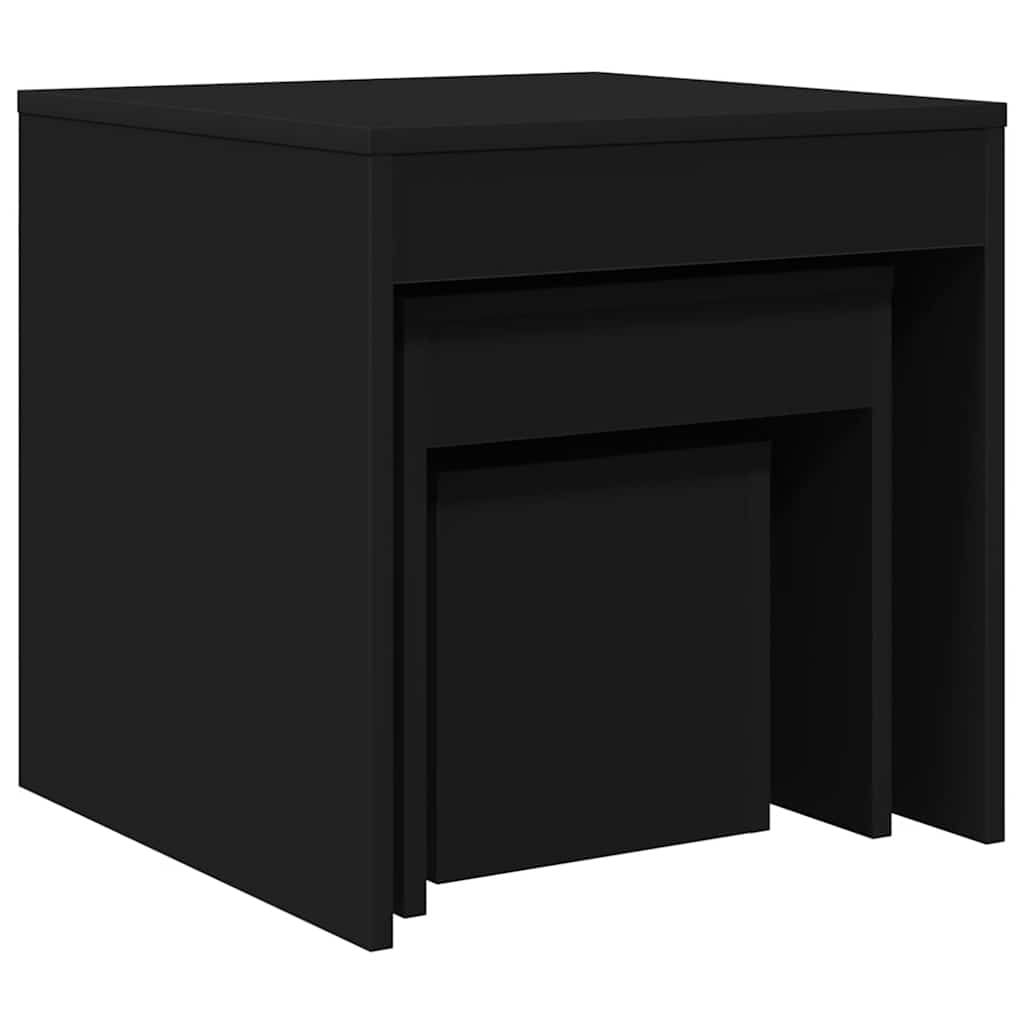 Vidaxl Nesting Tables, 3 Pcs, Black