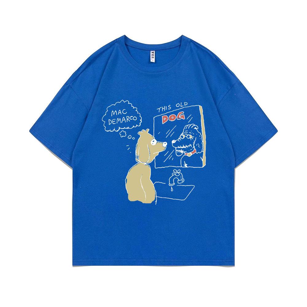 Mac Demarco This Old Dog Album Graficzny T-shirt Męski Lndie Pop Muzyka T-shirty Męskie Vintage T-shirty Męskie Hip Hop Oversizeowe Koszulki
