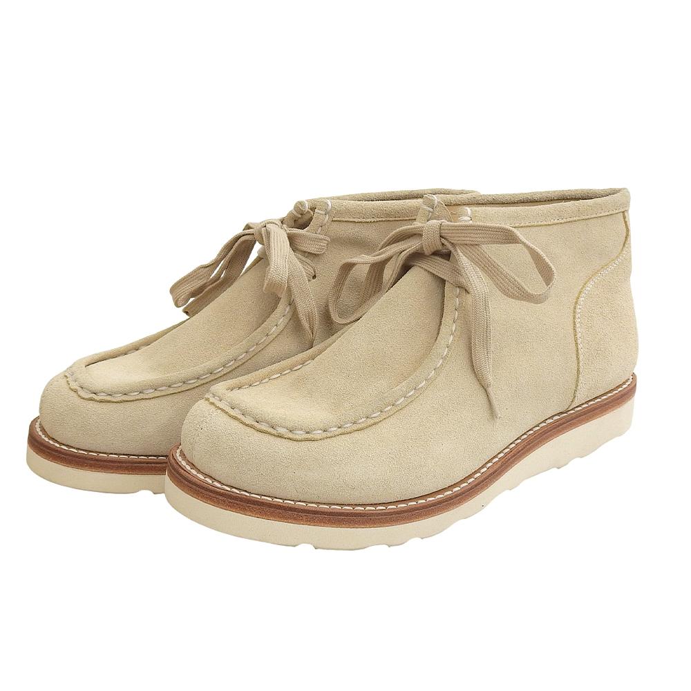 Graphpaper Men's Beige Suede Moc Boots, 11" (GM233-90091) shoes beige suedeUsed