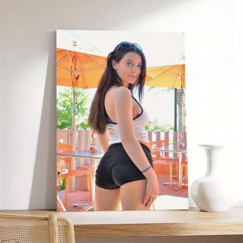 Lamiere Pin-Up Girl, Decorazione Metallica per Officina Garage 20x30cm