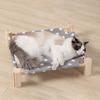 Washable Cat Hammock Bed Seat Cushion Elevated Bed Detachable Replaceable Cloth