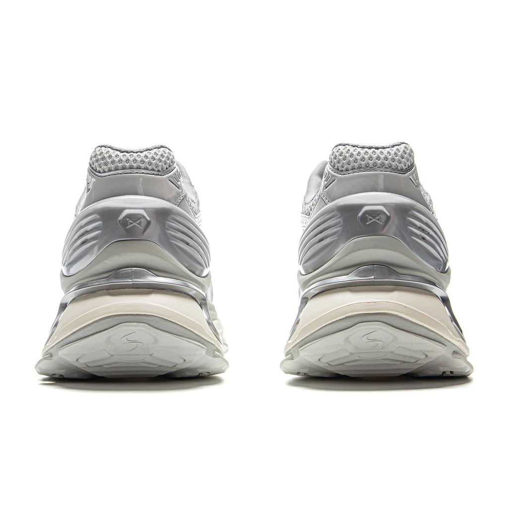 Li Ning Lijun BOW Trendy Sports Non-Slip Wear-Resistant Low-Top Casual Shoes Men Sneaker Silver AZGV025-1