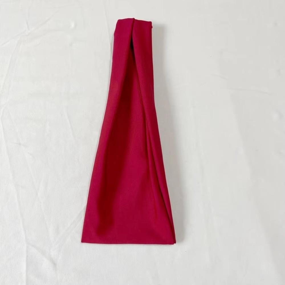 Stretch Fabric Yoga Headband Sweat Absorbent Head Wrap New Workout Headband  Workout Accessories