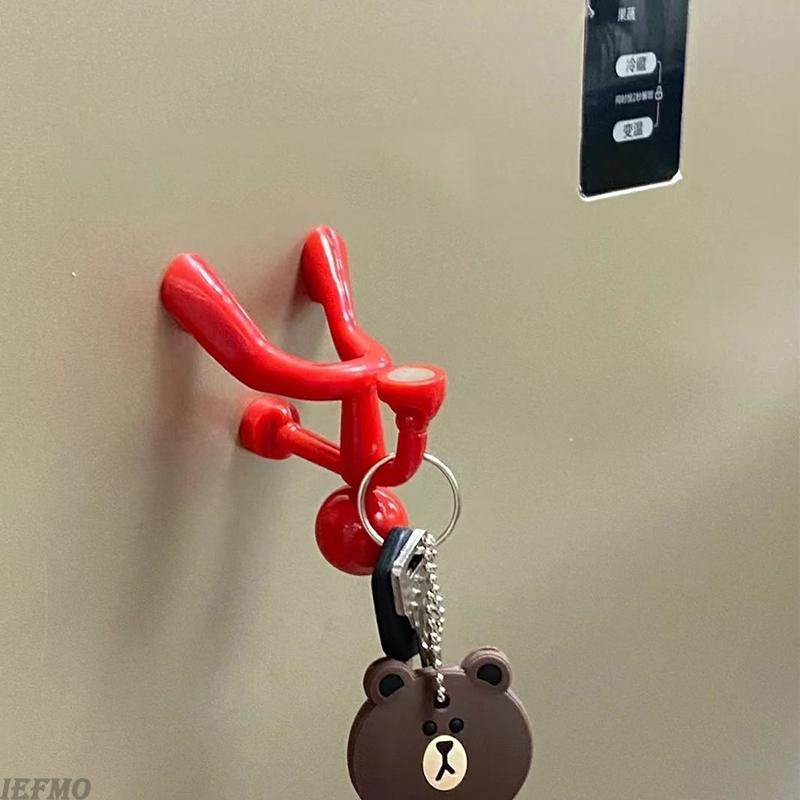 Creative and Personalized Mountain Climbing Figurine, Refrigerator with Key Stickers, Storage Pendant, Kitchen  Magnet