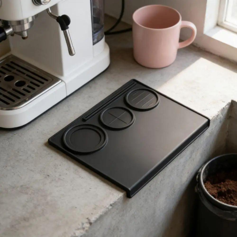 Food Grade Coffee Tamper Mat Heat Resistant Silicone Pad Espresso Tamping Mat  Bar Station
