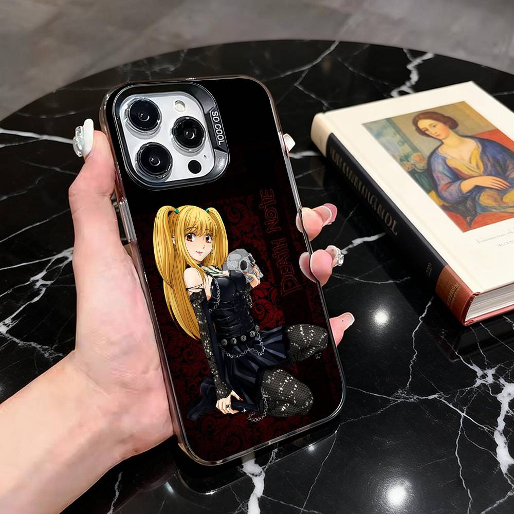 Death N-NoteS M-MisaS A-Amane-es Phone Case For iPhone 17,16,15,14,13,12,11 Plus,Pro Max,Colorful Silver Phone Case Funda Cover