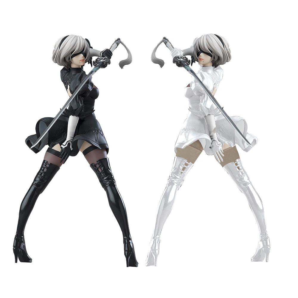 Game Figure 2Byorha Headsome Action Figures 2Bautomata Model 9Sautomata Figurine 9Syorha Figure PVC Doll Adult Statue Gifts 17cm