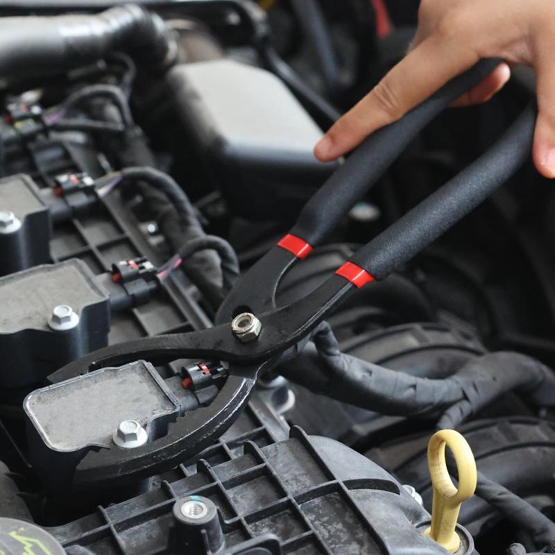 10/12Inch Oil Filter Pliers Clamp Type Wrench Oil Filter Remove Disassembly Tool Filter Element Wrench for Truck Car Repair