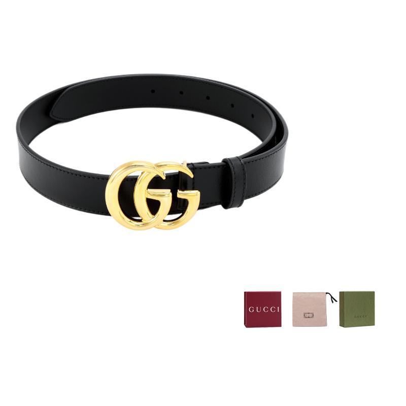 Gucci Gg Marmont Schnallengürtel (Unisex) Ledergürtel 414516 0YA0G 1000