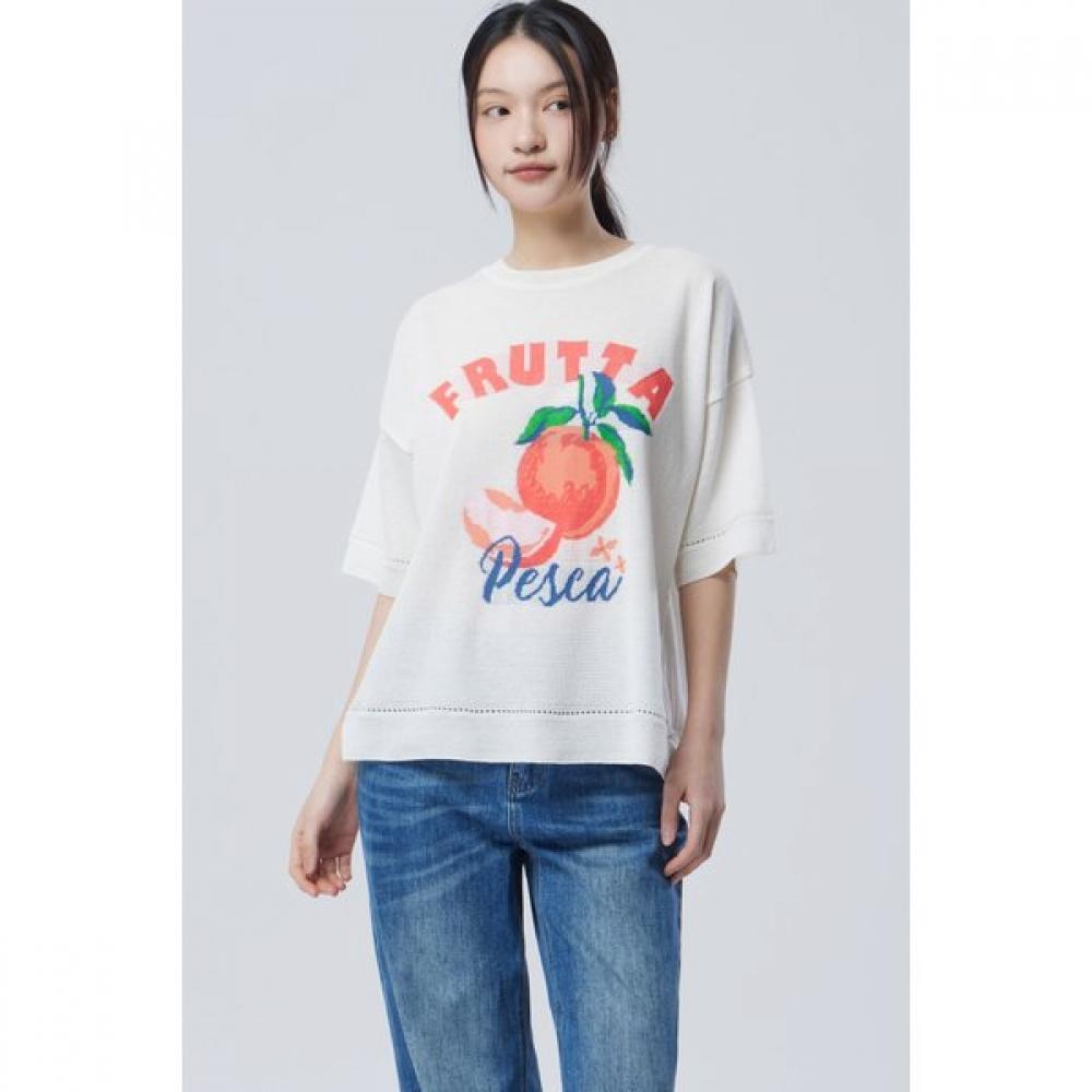 

Benetton Peach Print Knit Bakpf6631 GN (green)/OS