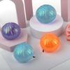Clear Steamed Bun Toy with Glitter Stress Relief Slow Rising Simulated Bun Sensory Toy Relaxation Soft Stress Ball Bun Squeeze Fidget Toy