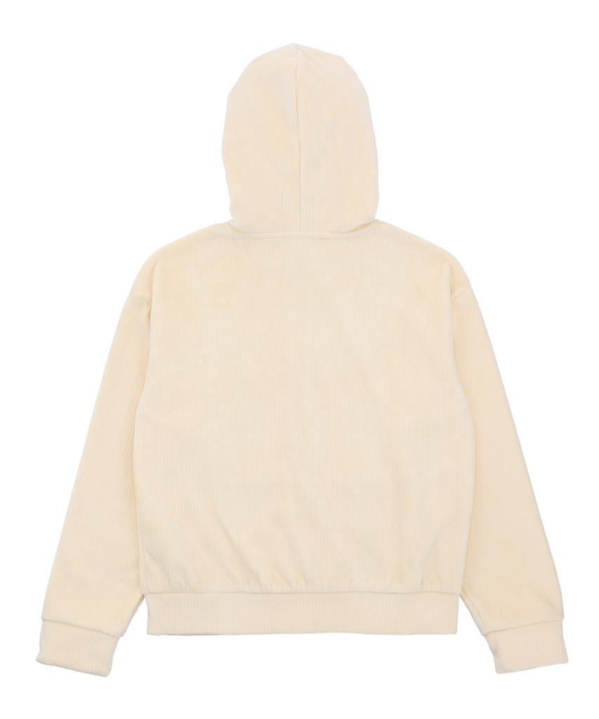 Deliccent Corduroy Bonded Zip-Up [Cream]
