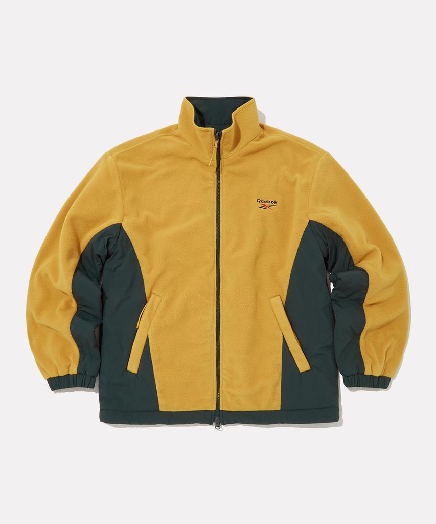 Reebok Fleece Reversible Jacket - Mustard:Khaki