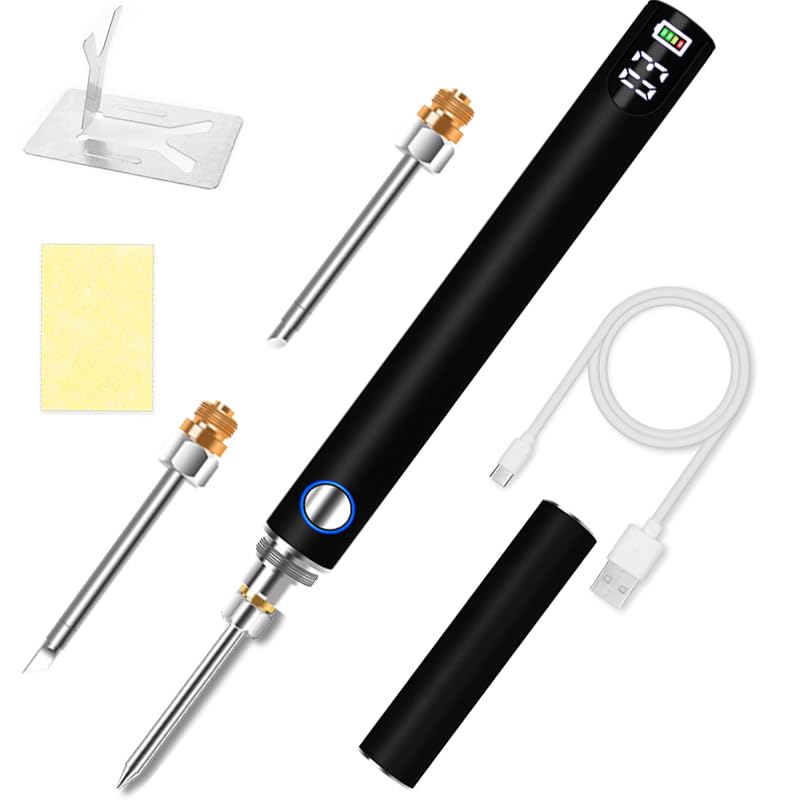 Digital Rechargeable Soldering Soldering Three Temperature Settings Automatic Heating Wireless Soldering Charging Japanese Instruction Manual Included