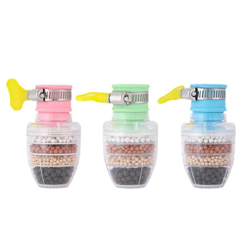 Six-Layer Splash-Proof Water Filter and Multi-Function Faucet Nozzle for Kitchen and Shower.