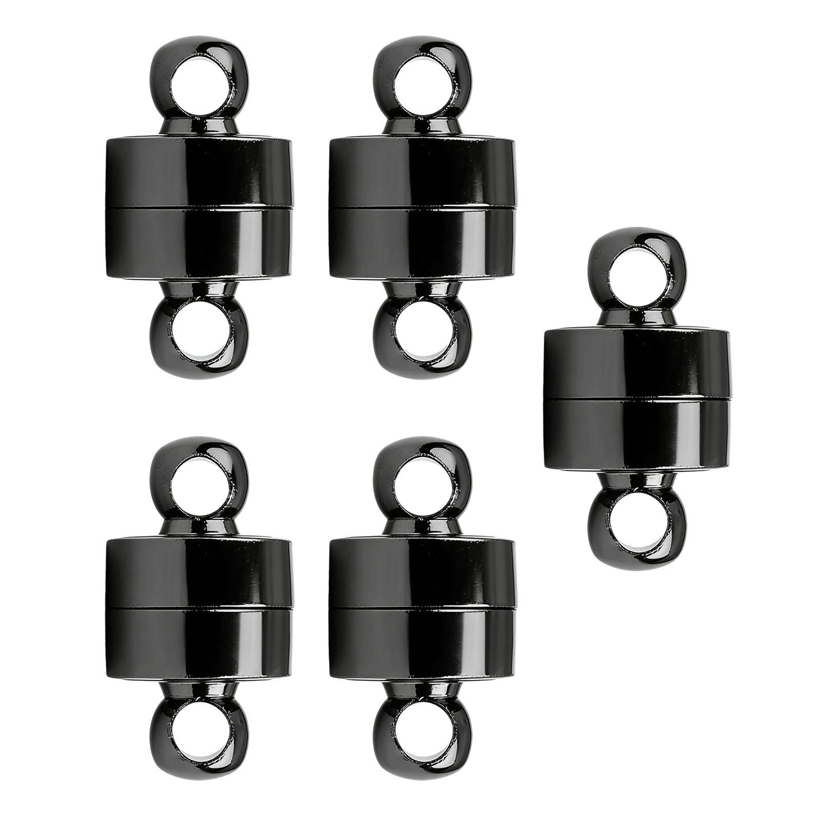 

10pcs Magnet Jewelry Clasps Copper DIY Accessories Connection Clasp Secure Snap Closure for Necklace Bracelet Silver