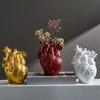 5 Colors Heart Shaped Vase Creative Dried Flower Container Flower Vessel  Home Decoration