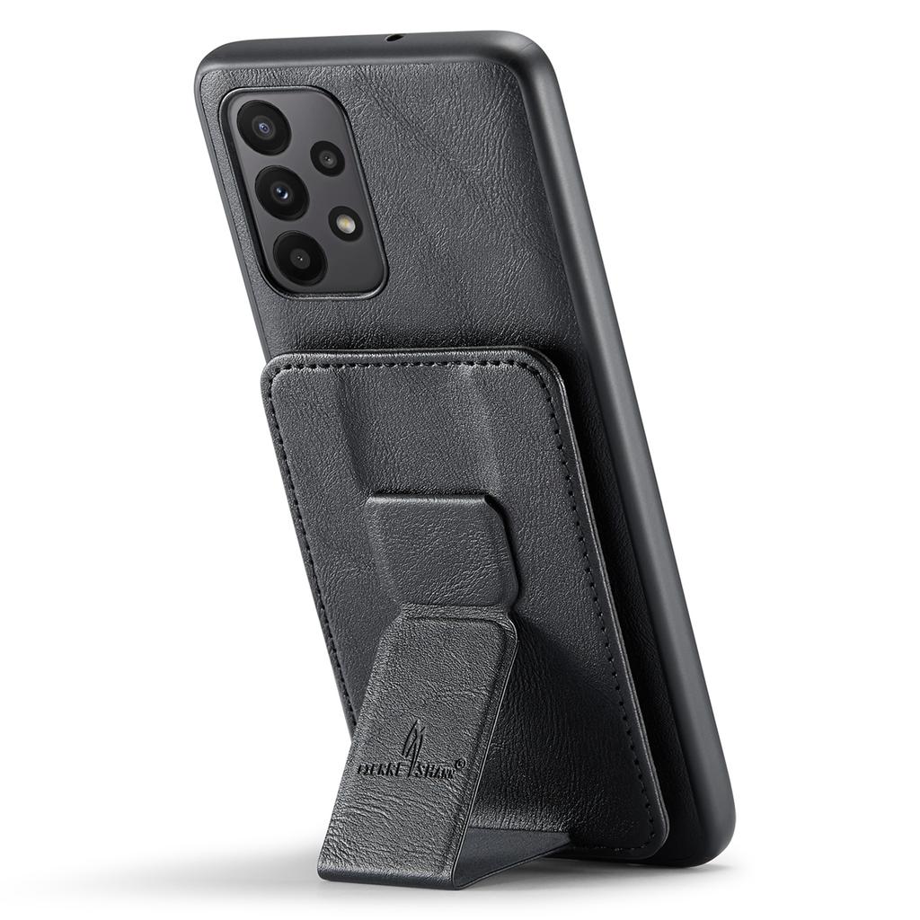 For Samsung Galaxy A73 5G Case with Card Holder Leather+TPU Protective Phone Cover