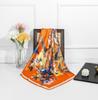 New Designs 90*90cm Square Silk Scarves Women Foulard Head Scarf Ladies Shawl Wrap Bandanna Female Chiffon Hijab Beach Scarf