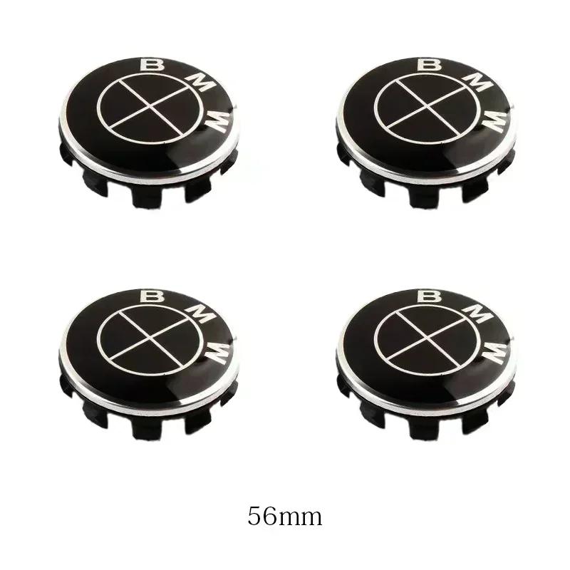 -4Pz 56/68mm Coprimozzo Centrale Ruota Auto Copriruota per BMW E36 E46 E53 E90 E60 E61 E93 E87 X3 X5 F30 F20 F10 G30 Accessori