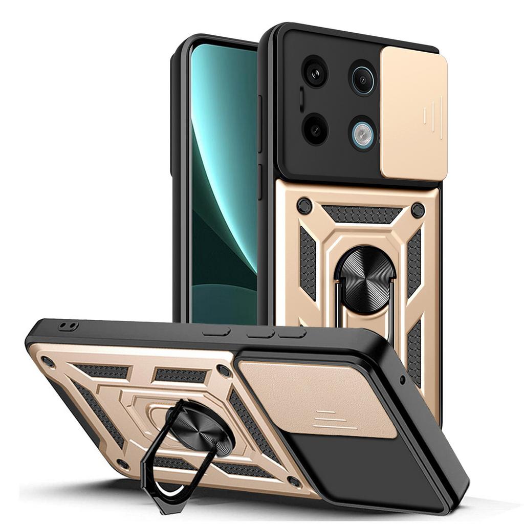 Kamerabeskyttelsesdeksel for Xiaomi Redmi Note 13 Pro 12S 12 Pro + 11E 11 Pro 11S 11T 10 Pro 10S 9T 9 Pro 8 Armor Hybrid Ring Deksel