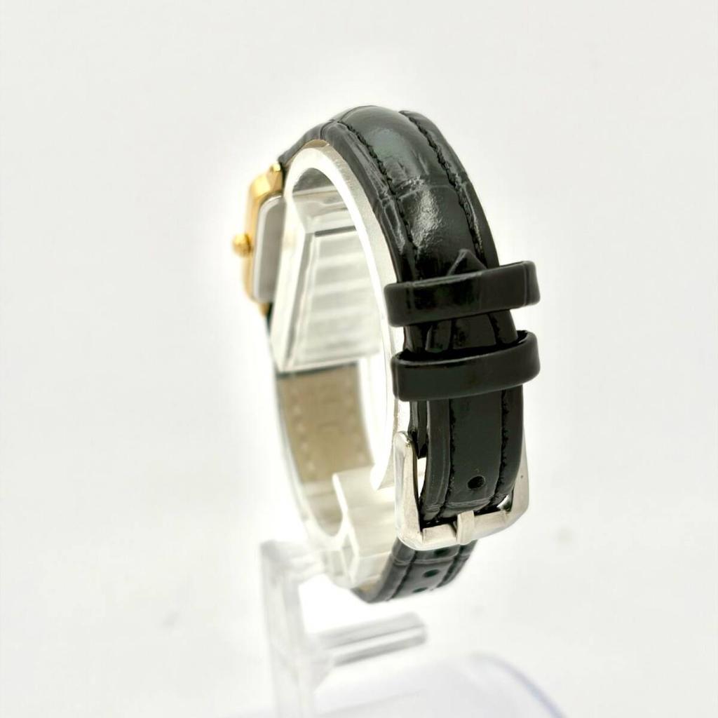 SEIKO Watch Gold Square 042127 New Strap [New Battery] Ladies' 4N21-5120