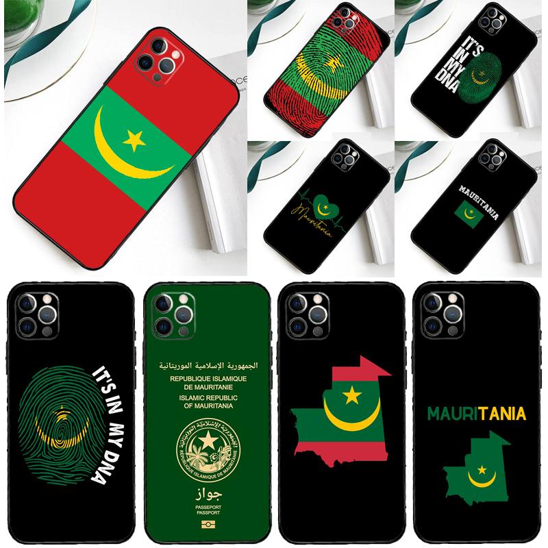 Mauritania Flag Phone Case For iPhone 16 Pro 15 Pro 11 12 13 14 Pro Max Mini XR 16e 15 16 Plus Cover Shell